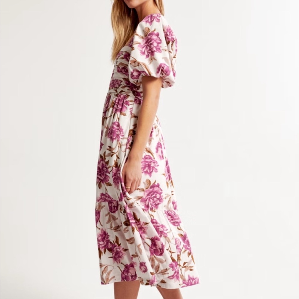 Emerson Poplin Puff Sleeve Midi Dress SOLD OUT